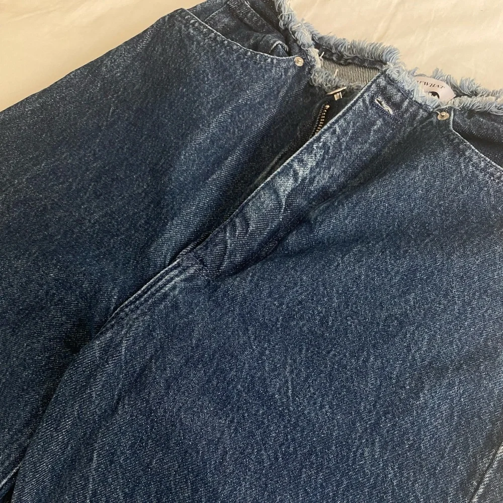 WeWoreWhat Dark Wash Straight Jeans
